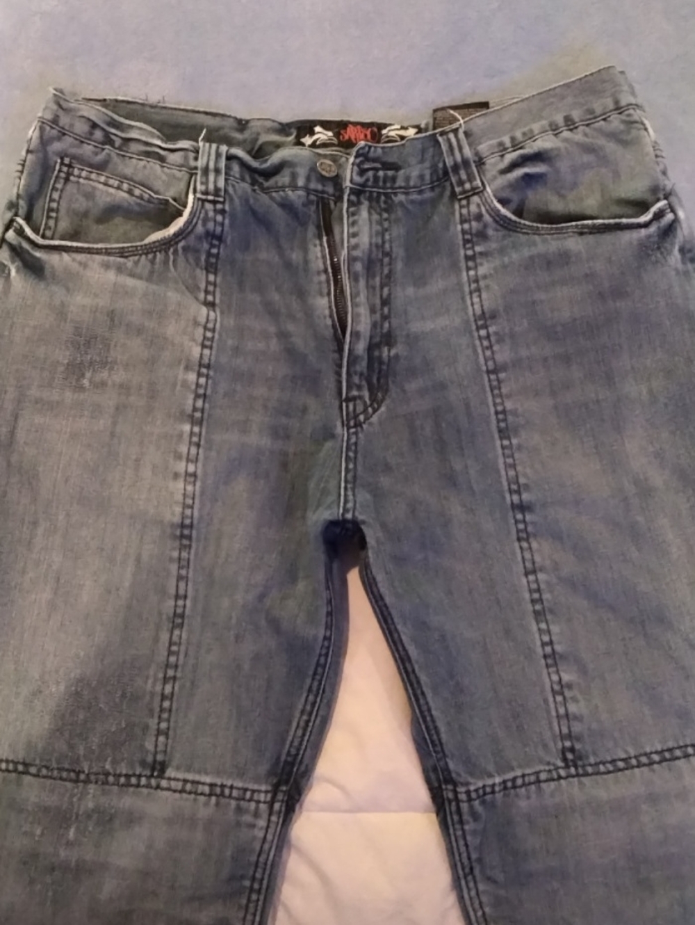 Mens Sartso Killer Kevlar Blue Denim Motorcycle Riding Jeans 36x33